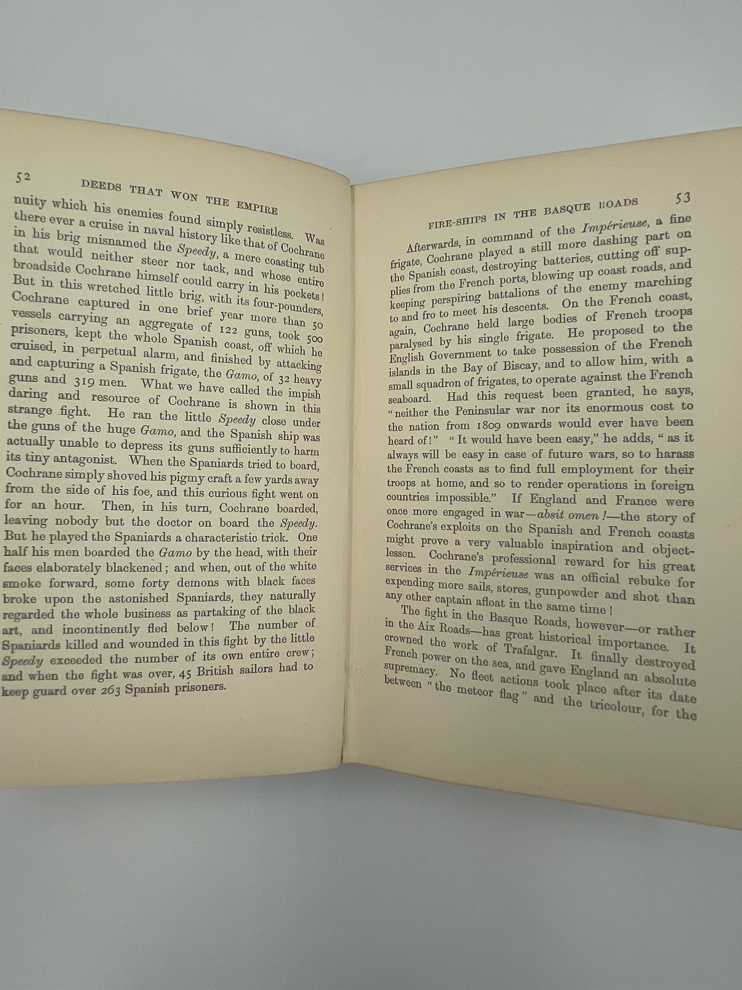 Random page is 52 and 53 of ‘Deeds That Won The Empire’ by W.H.Fitchett