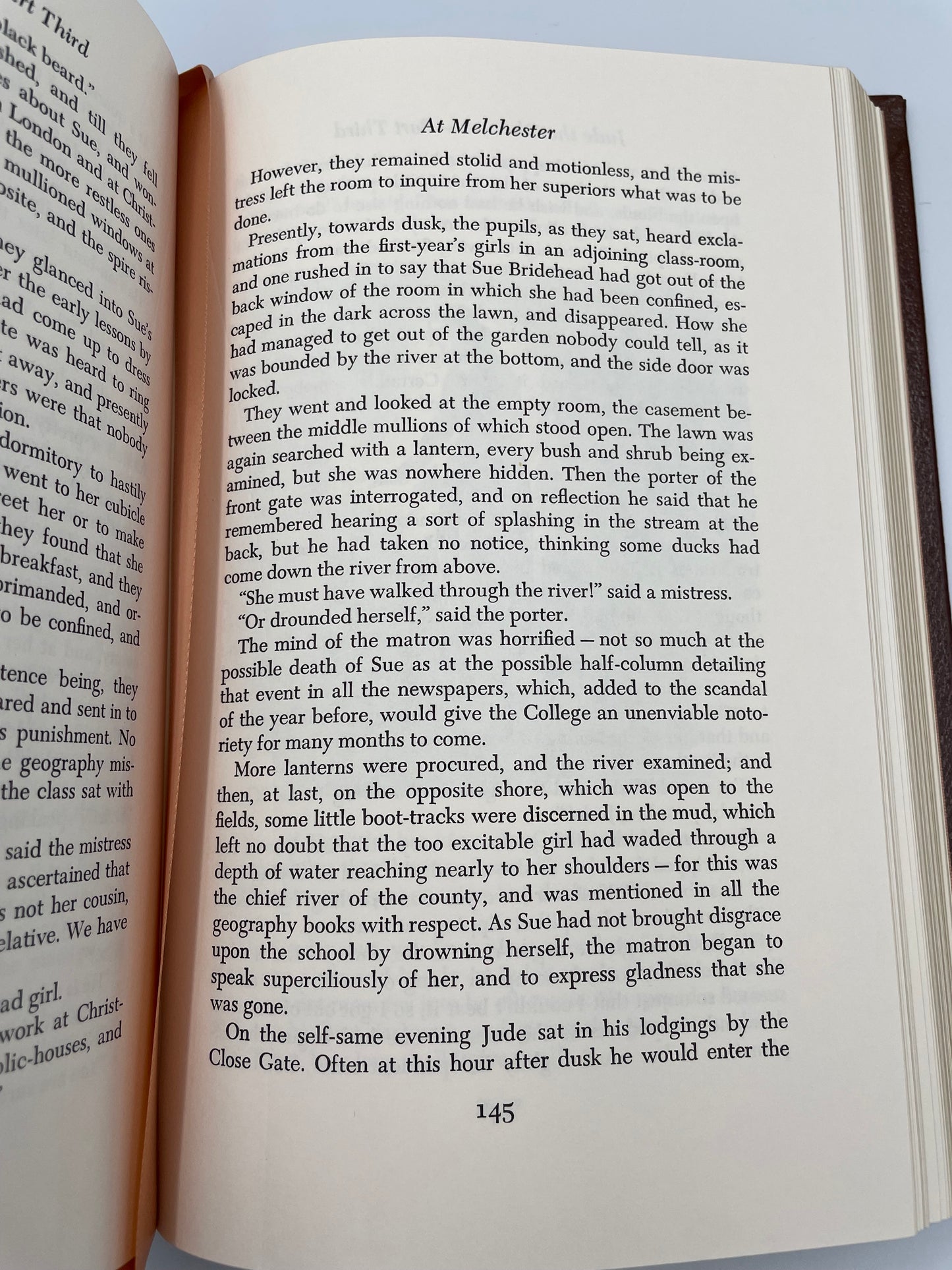 Random page 145 from "Jude the Obscure" by Thomas Hardy (Collector's Edition) Easton Press