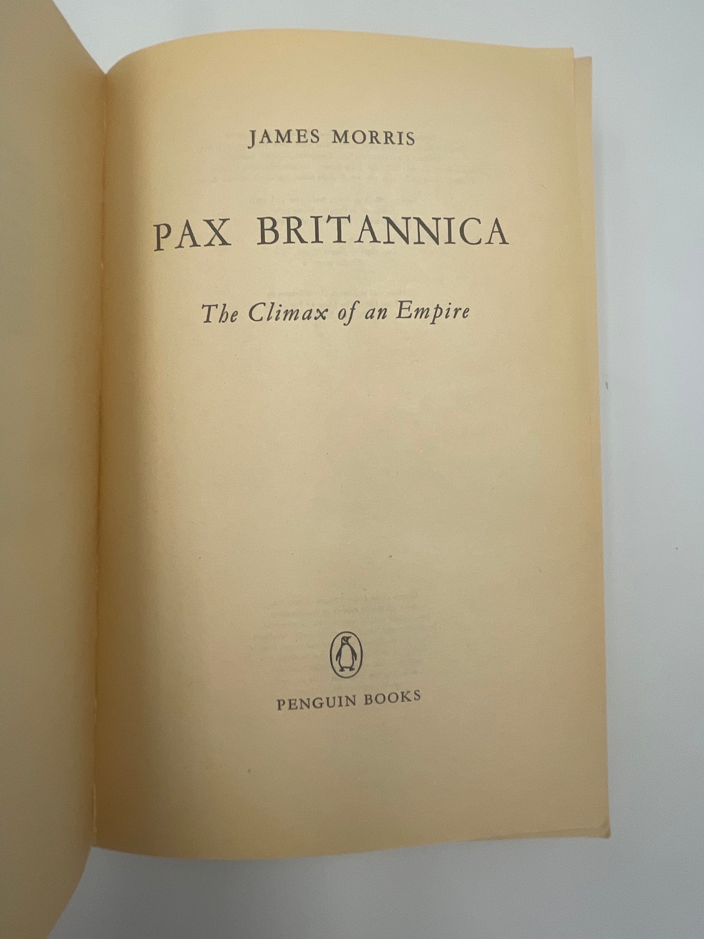 Title page of ‘Pax Britannica’.