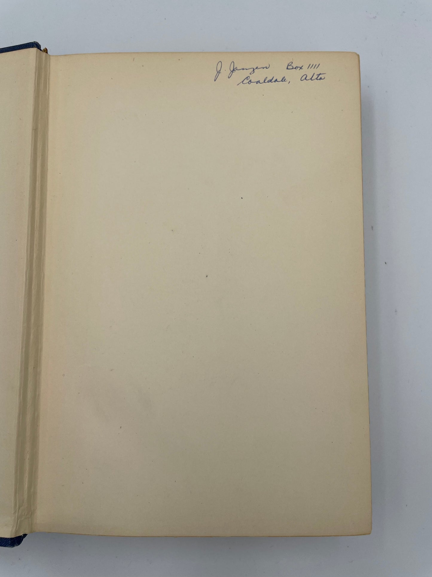 Inside cover page with owner's signature from "The Great Events by Famous Historians" 1905 Edition (Volumes 1 to 18)