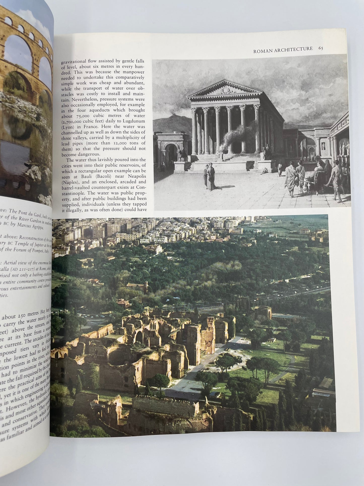 Page on Roman architecture from ‘Architecture of the Western World’ by Michael Rayburn