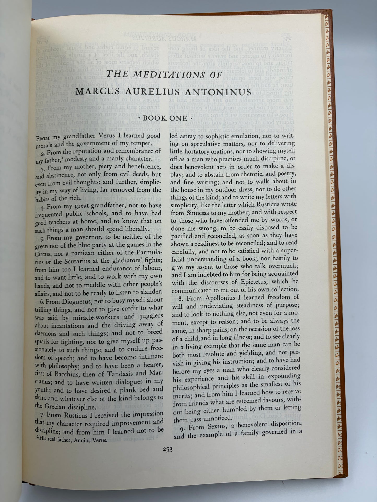 Page 25 titled 'The Meditations of Marcus Aurelius Antoninus" from the book 'Lucretius, Epictetus and Marcus Aurelius'.
