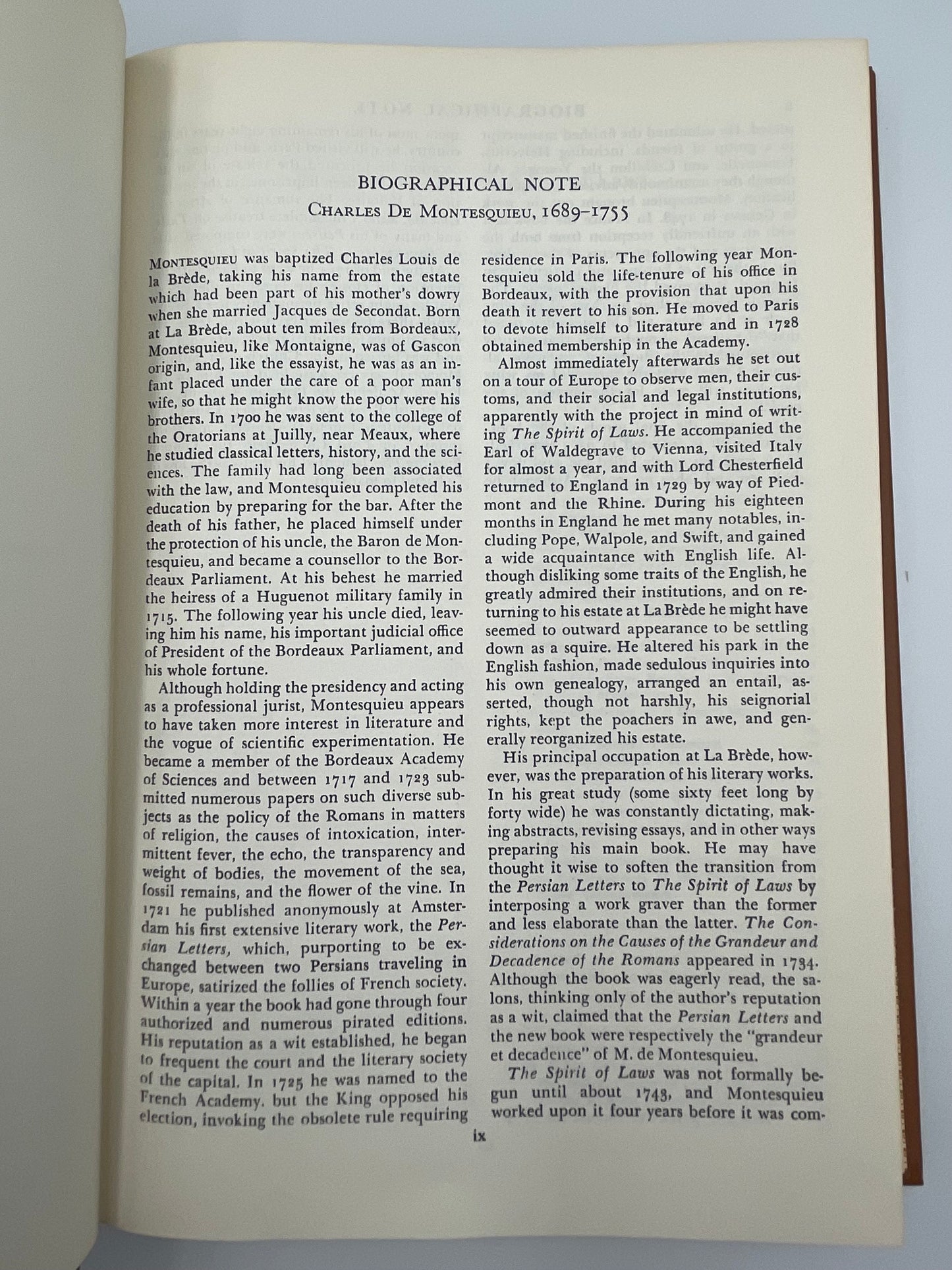 Montesquieu. Rousseau (Britannica: Great Books of the Western World)