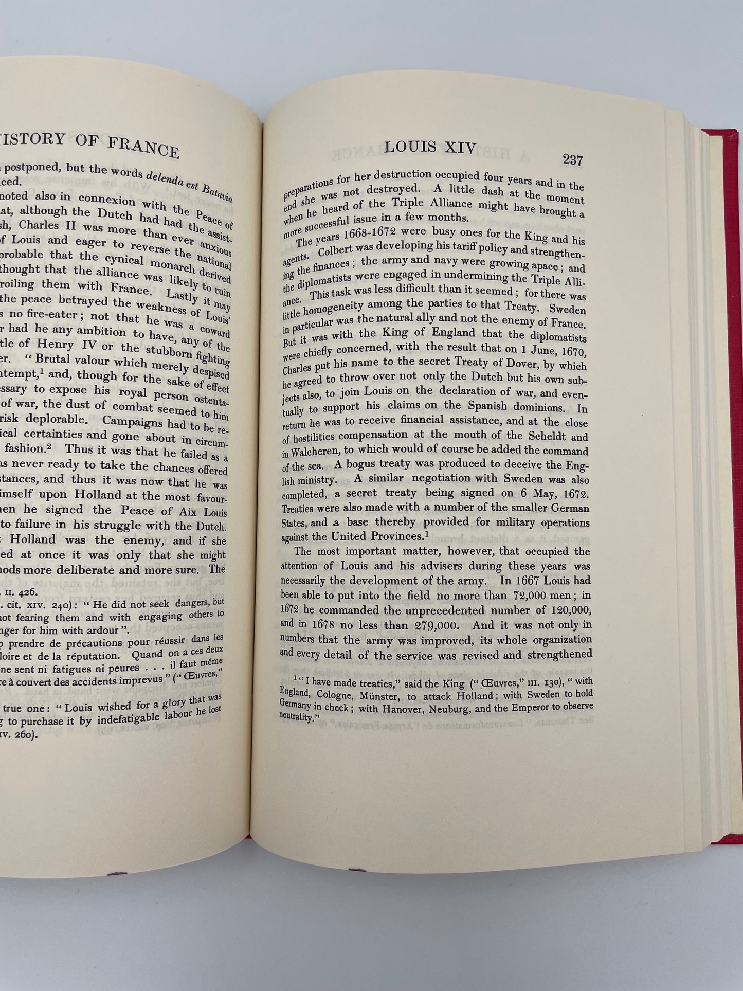 Open pages on Louis XIV from "History of France" Volume 2 by J.R. Moreton Macdonald