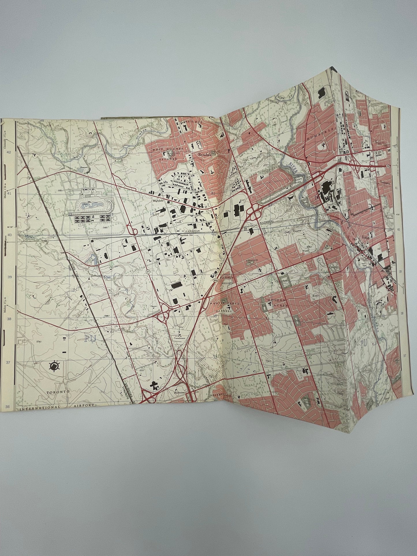 Open topographical map from “Every Square Inch by L.M. Sebert.