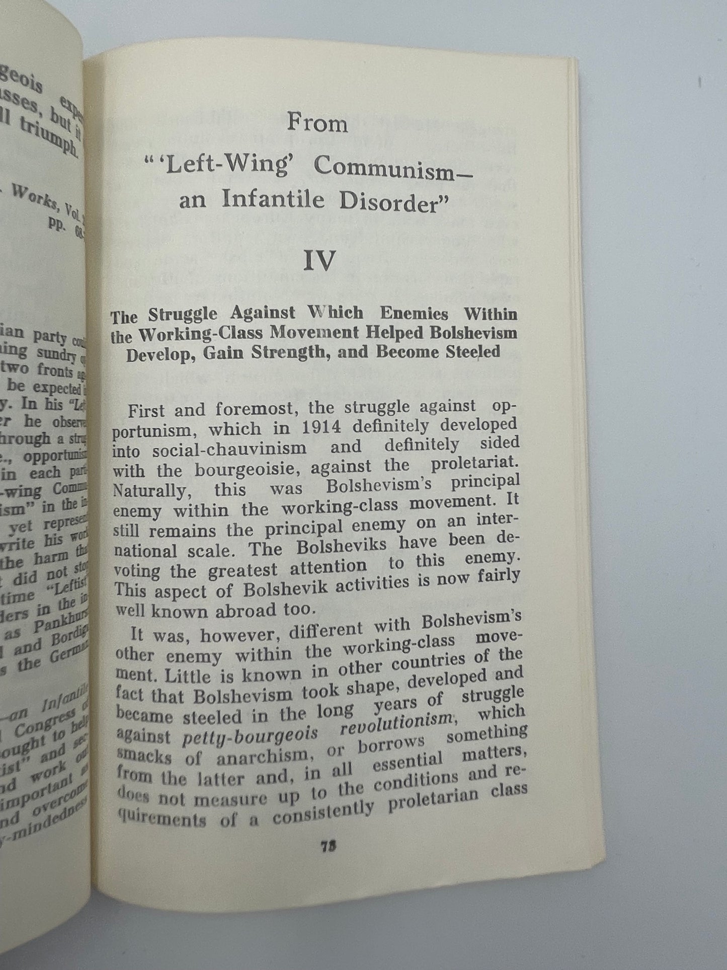 The Great Legacy of Maxism Leninism. On Petty Bourgeois Revolutionarism. By Lenin