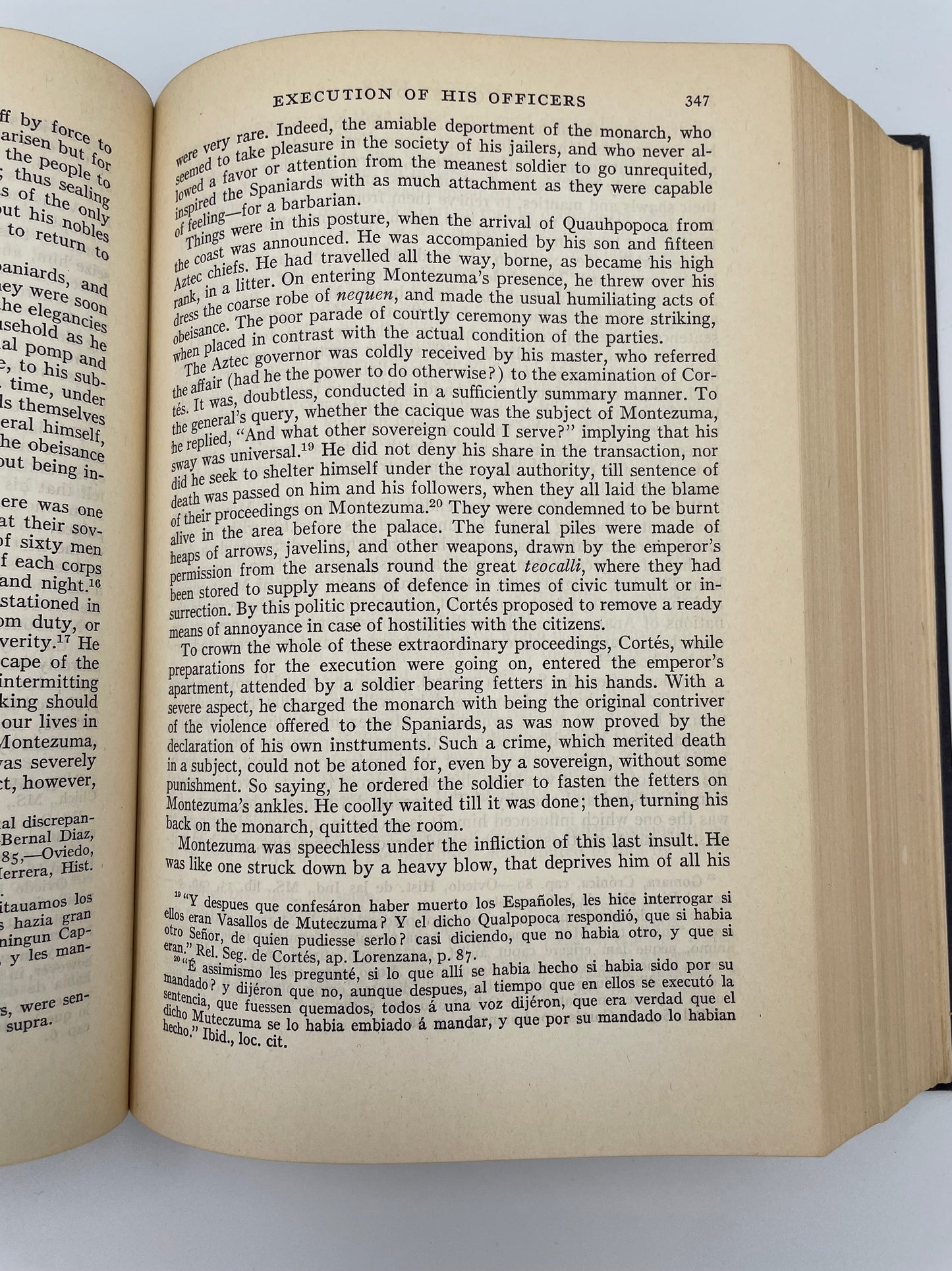 Page 347 from "The Conquest of Mexico and The Conquest of Peru" by William H. Prescott