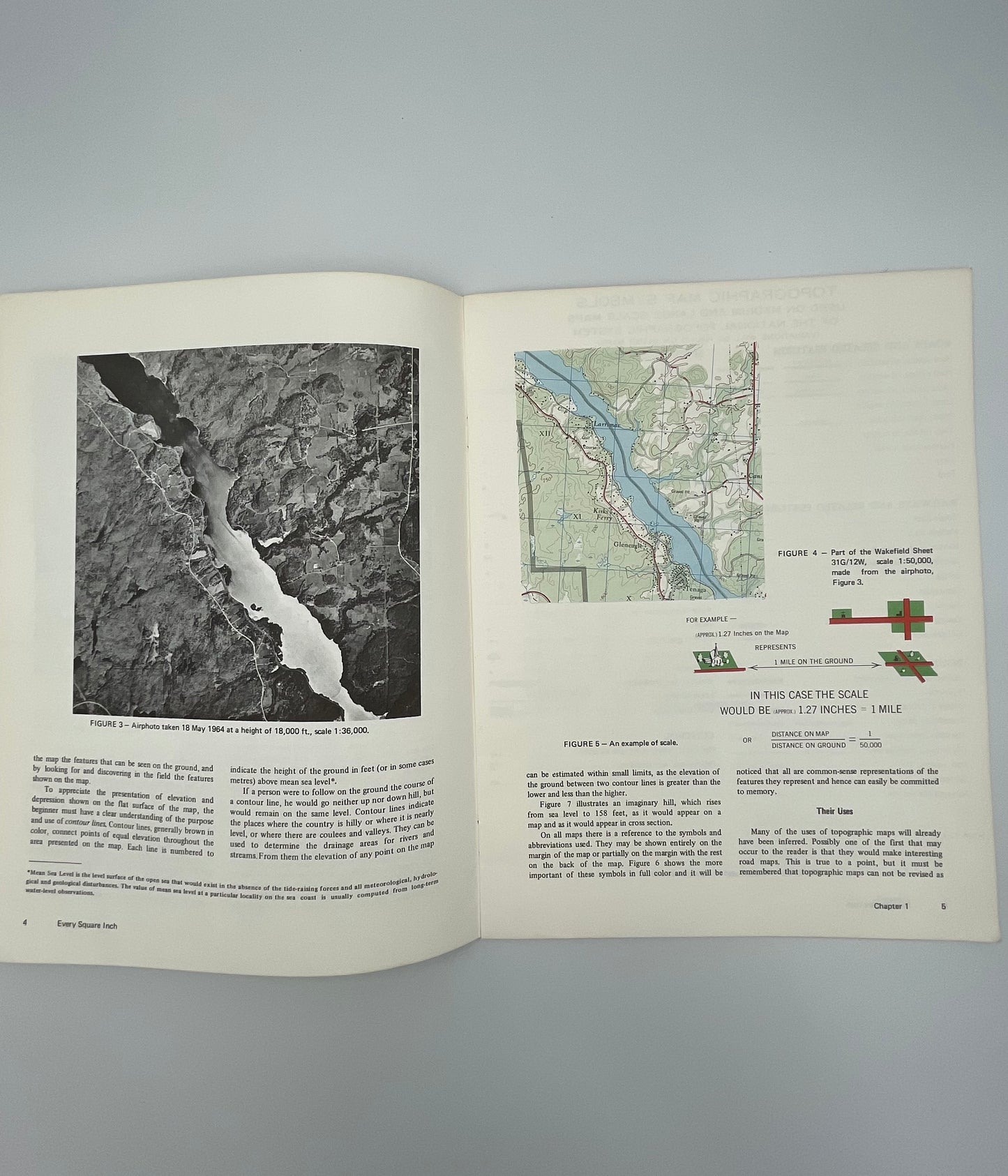 Aerial map with contour map equivalent from “Every Square Inch by L.M. Sebert.