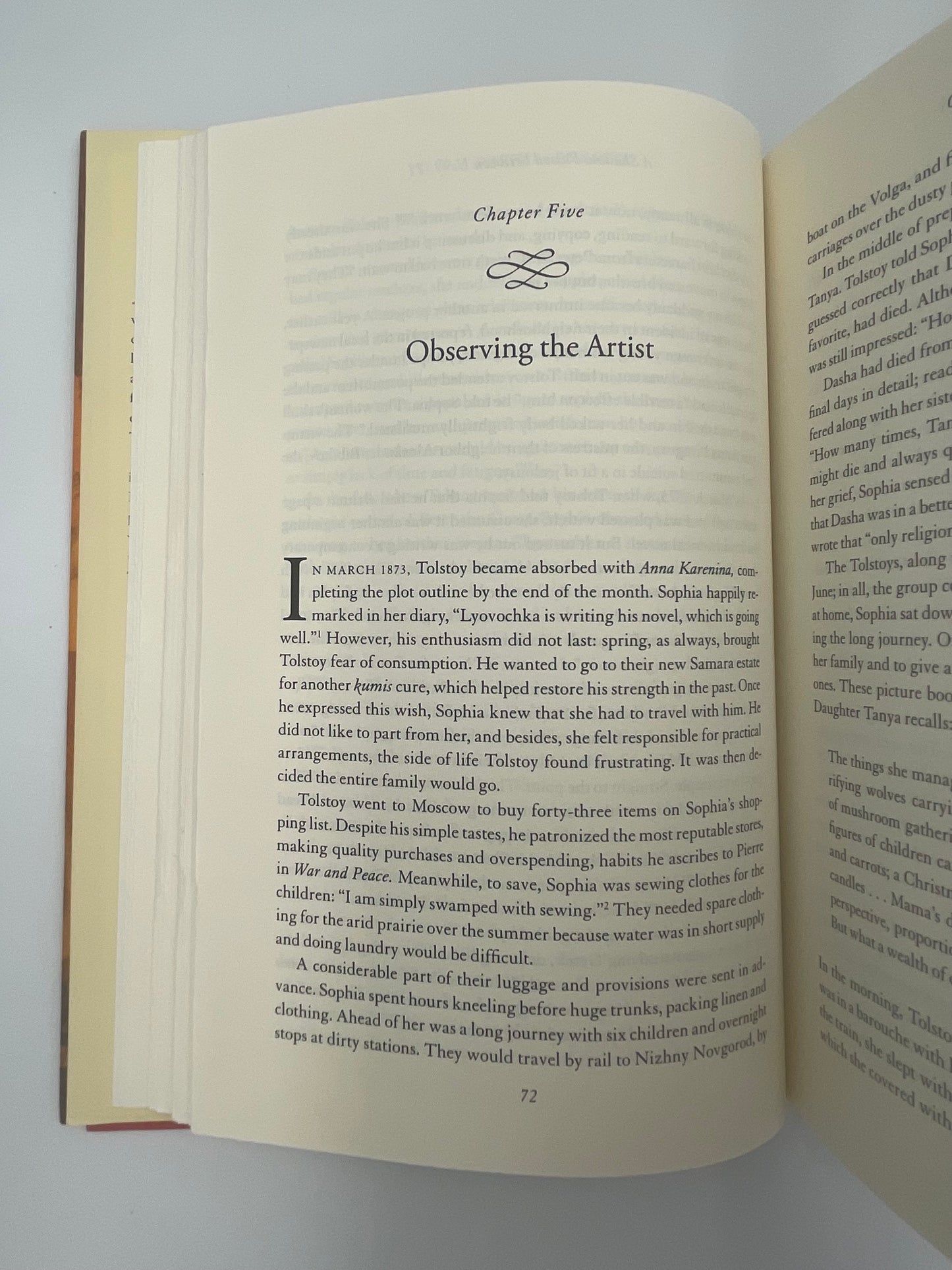 Random page 72 of ‘Sophia Tolstoy. A Biography’ by A. Popoff