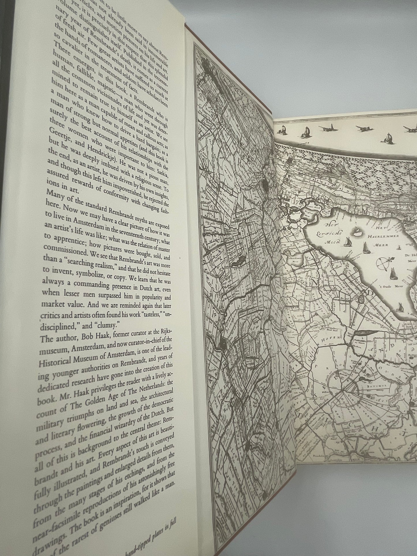 Inside cover of Rembrandt: His Life, His Works, His Time by Bob Haak