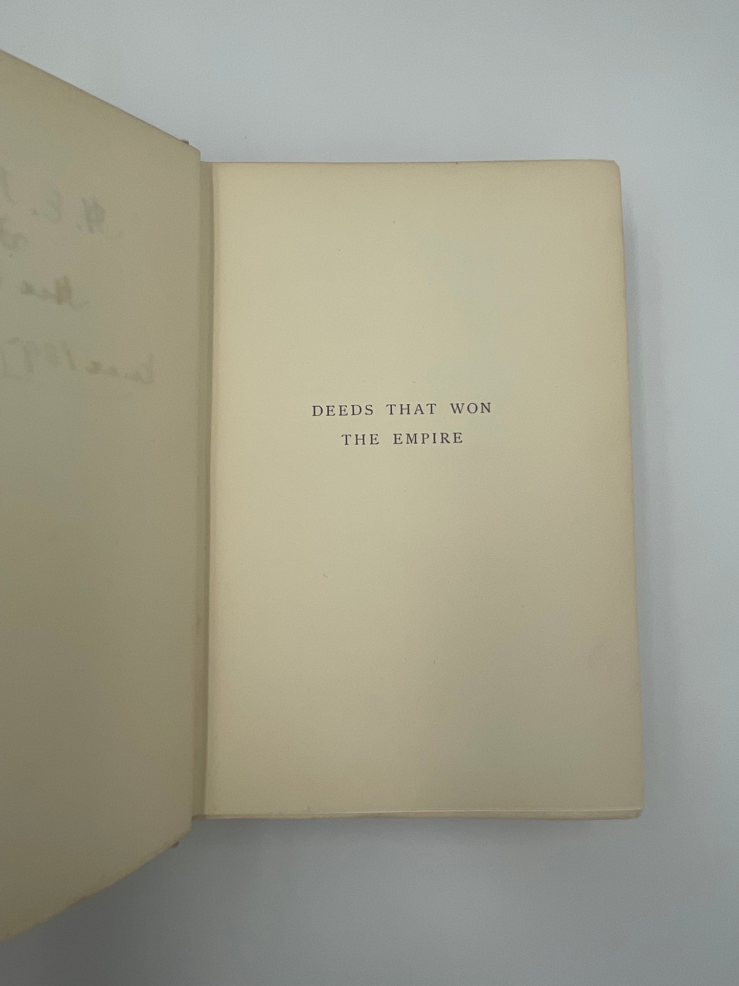 Title page of ‘Deeds That Won The Empire’ by W.H.Fitchett
