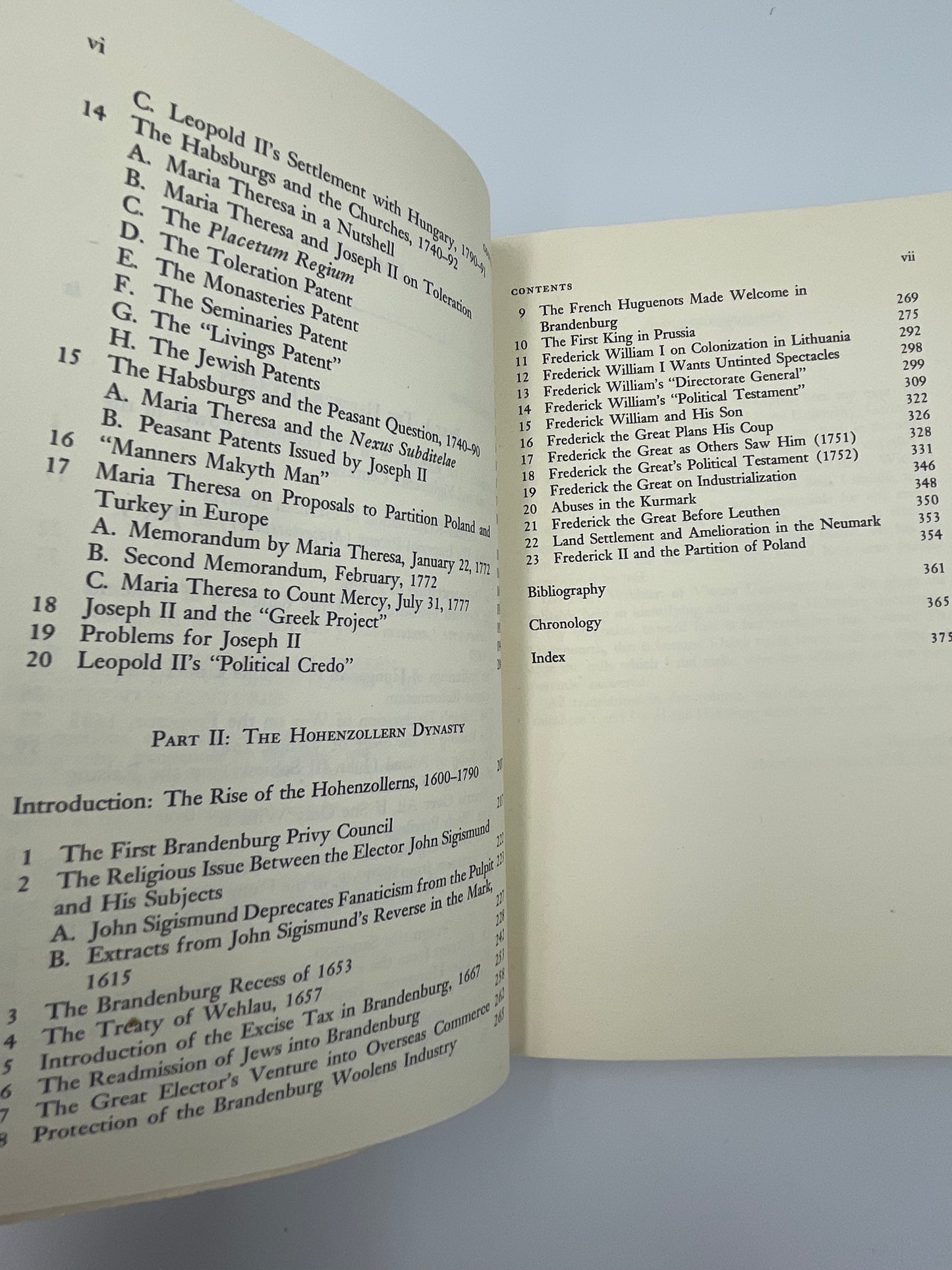 The Habsburg and Hohenzollern Dynasties in the Seventeenth and Eighteenth Centuries by C.A.Macartney