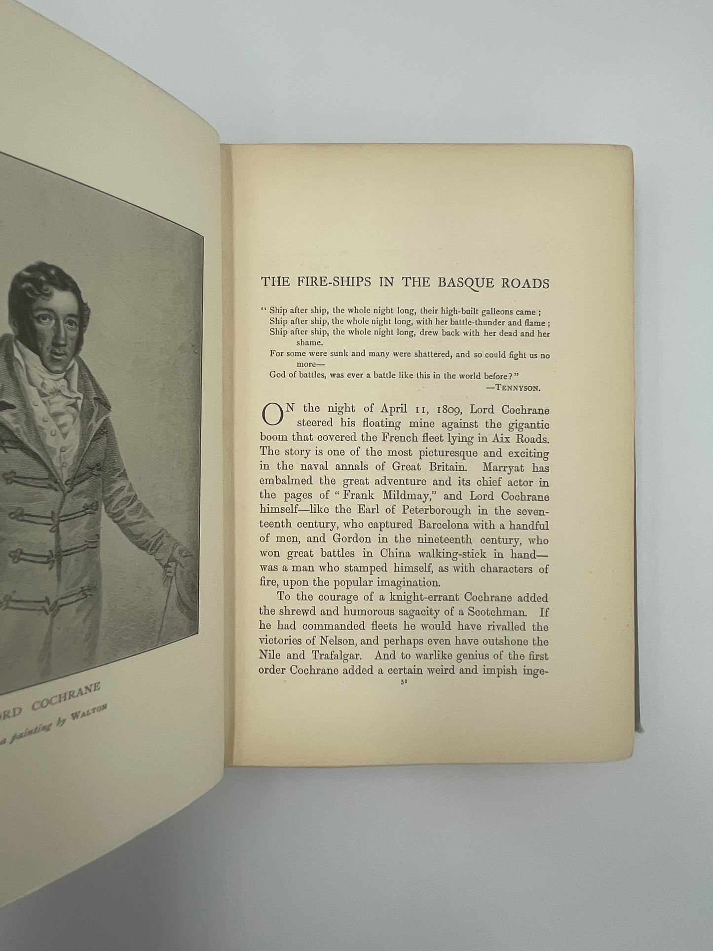 Page 31 with illustration of Cochrane from ‘Deeds That Won The Empire’ by W.H.Fitchett