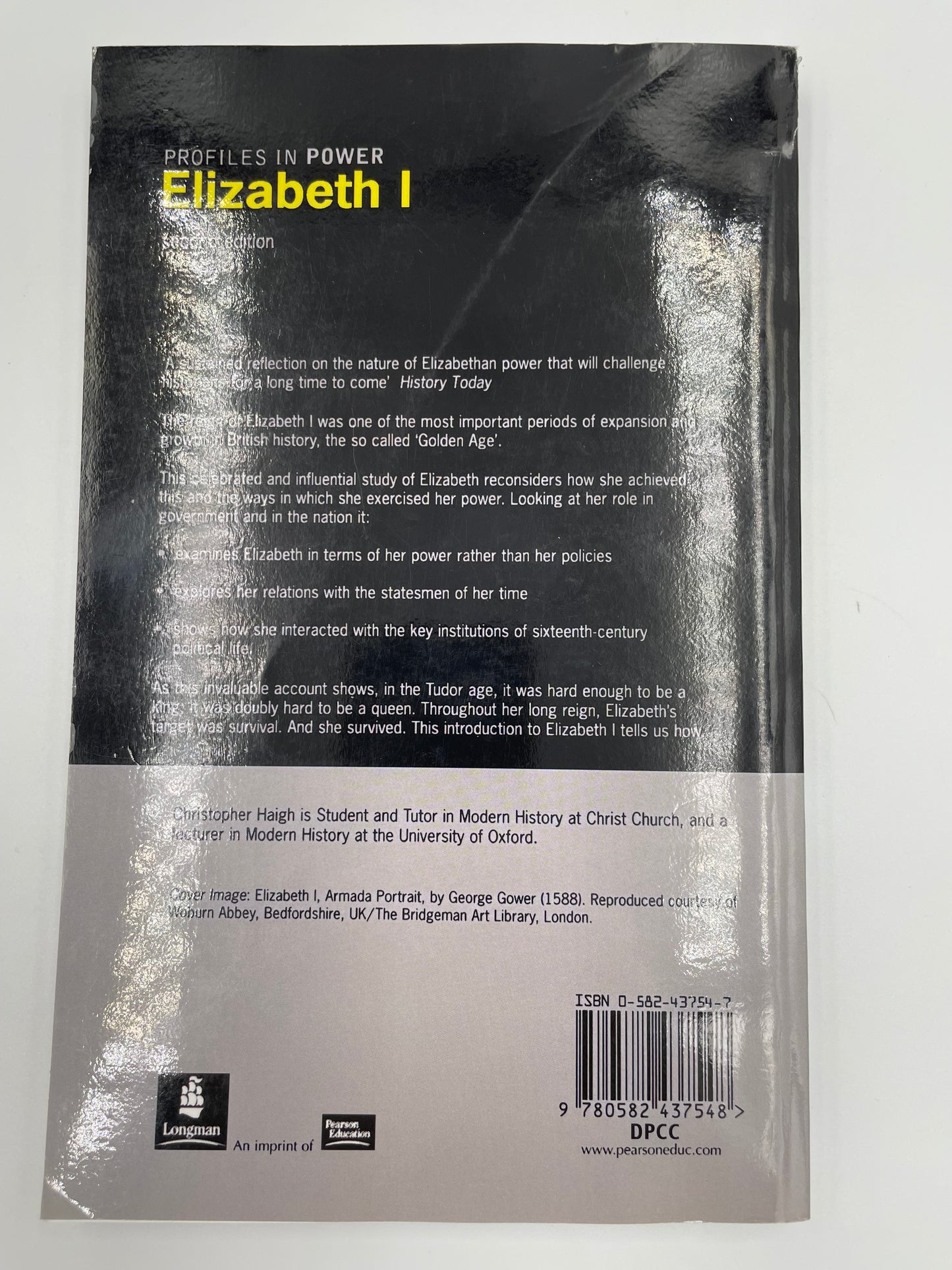 Back cover of ‘Elizabeth I’