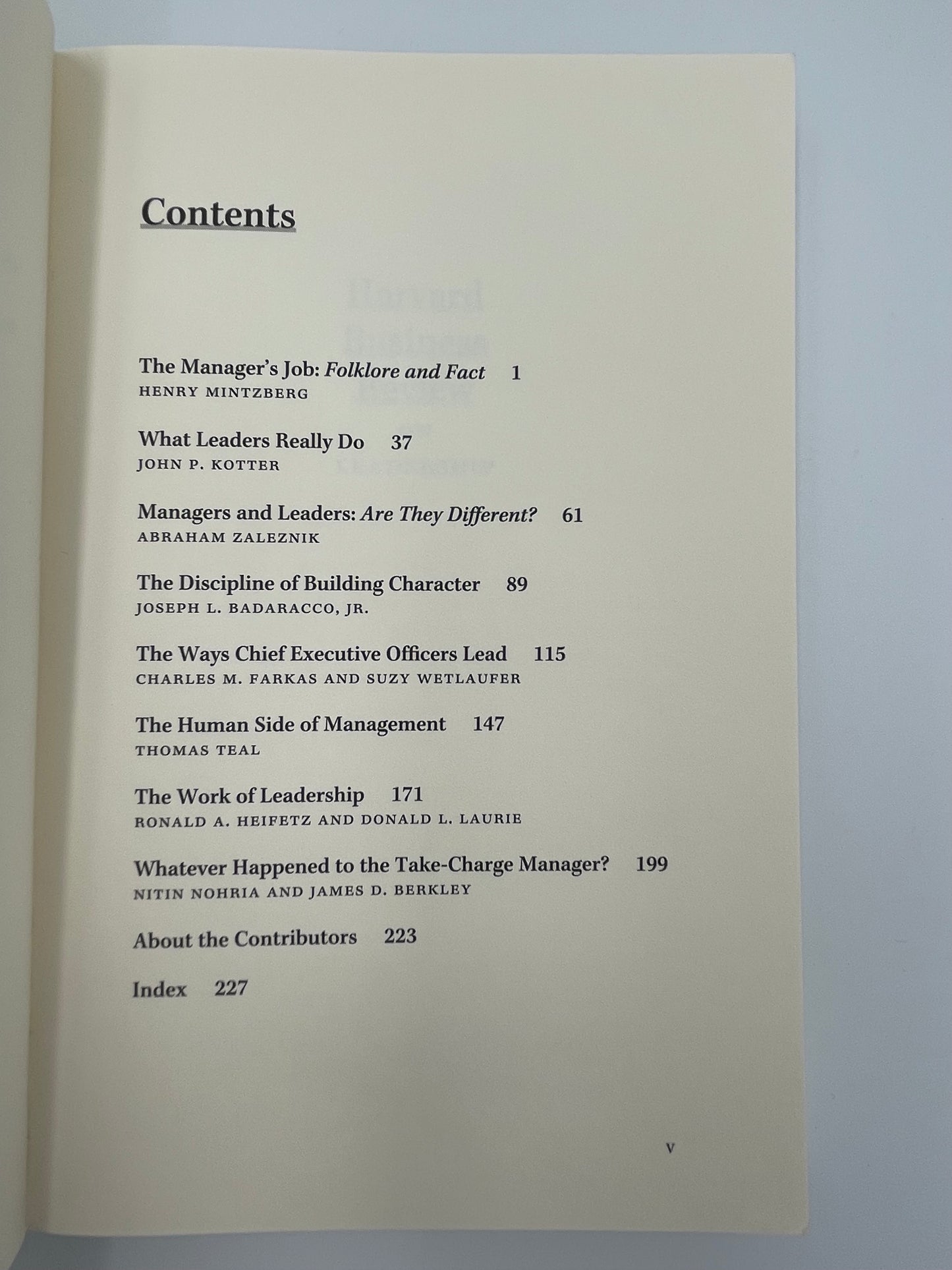 Harvard Business Review on Leadership