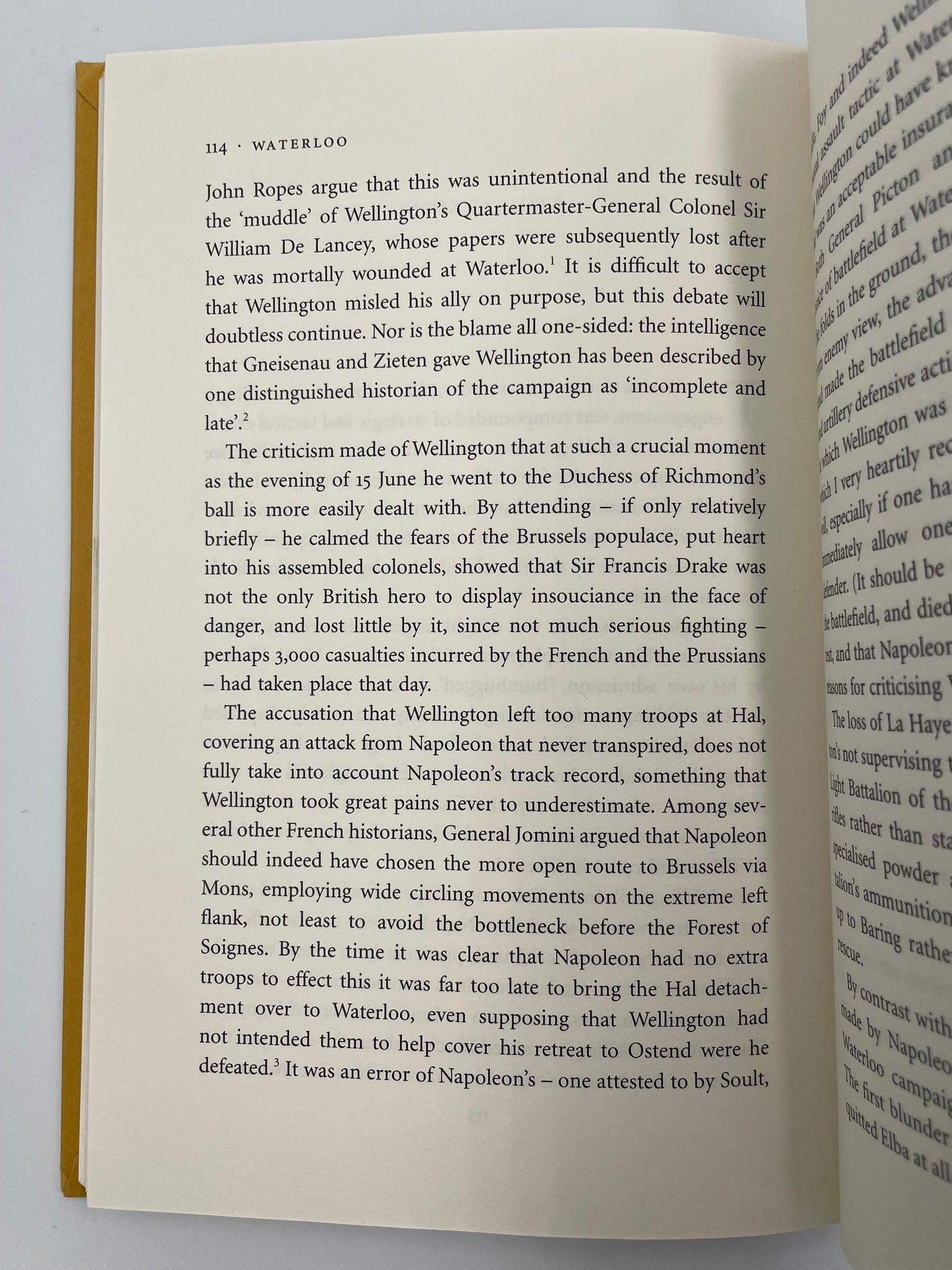 Page 114 from 'Waterloo' by Andrew Roberts.