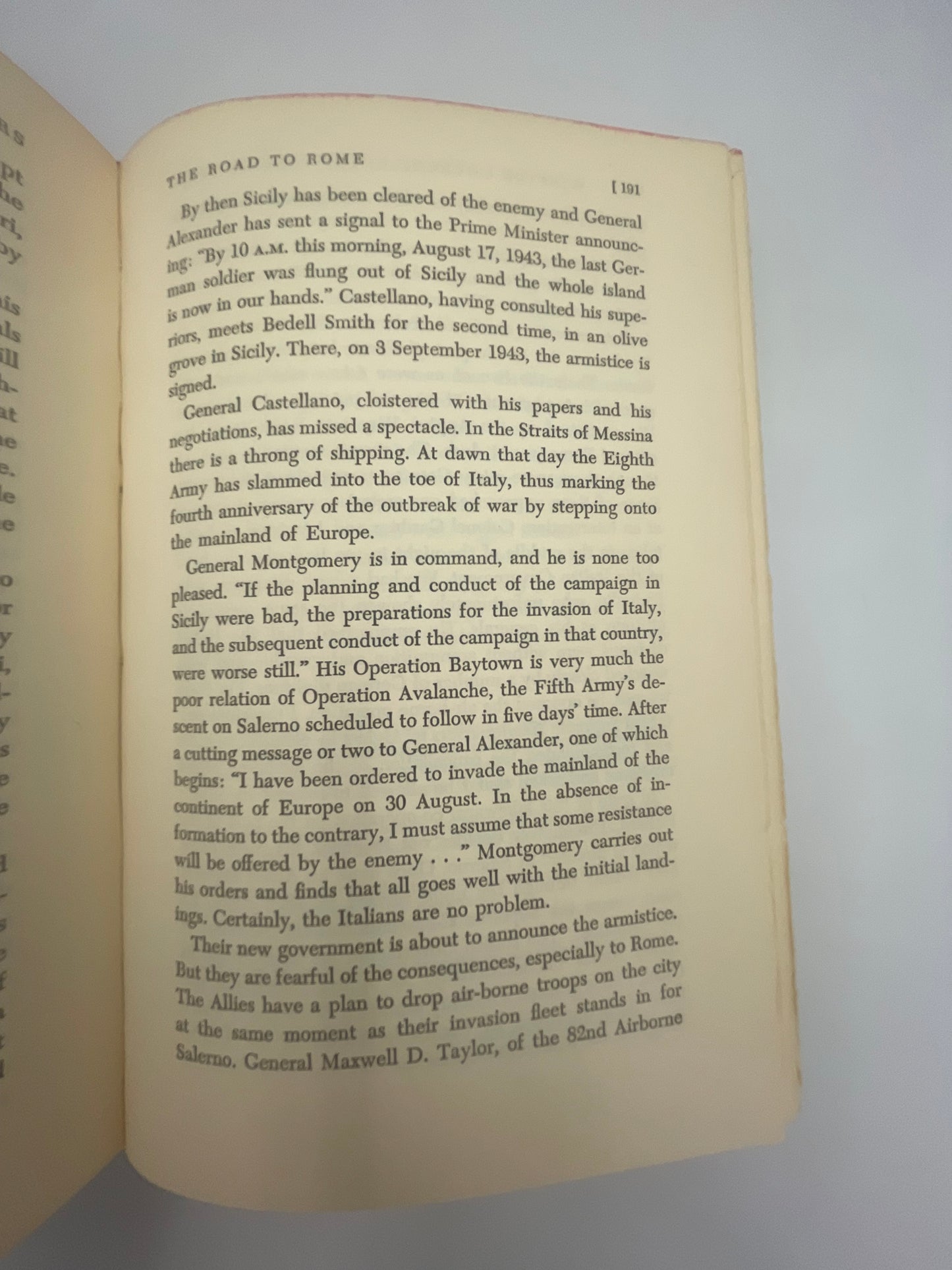Random page 191 from ‘The Valiant Years’. 