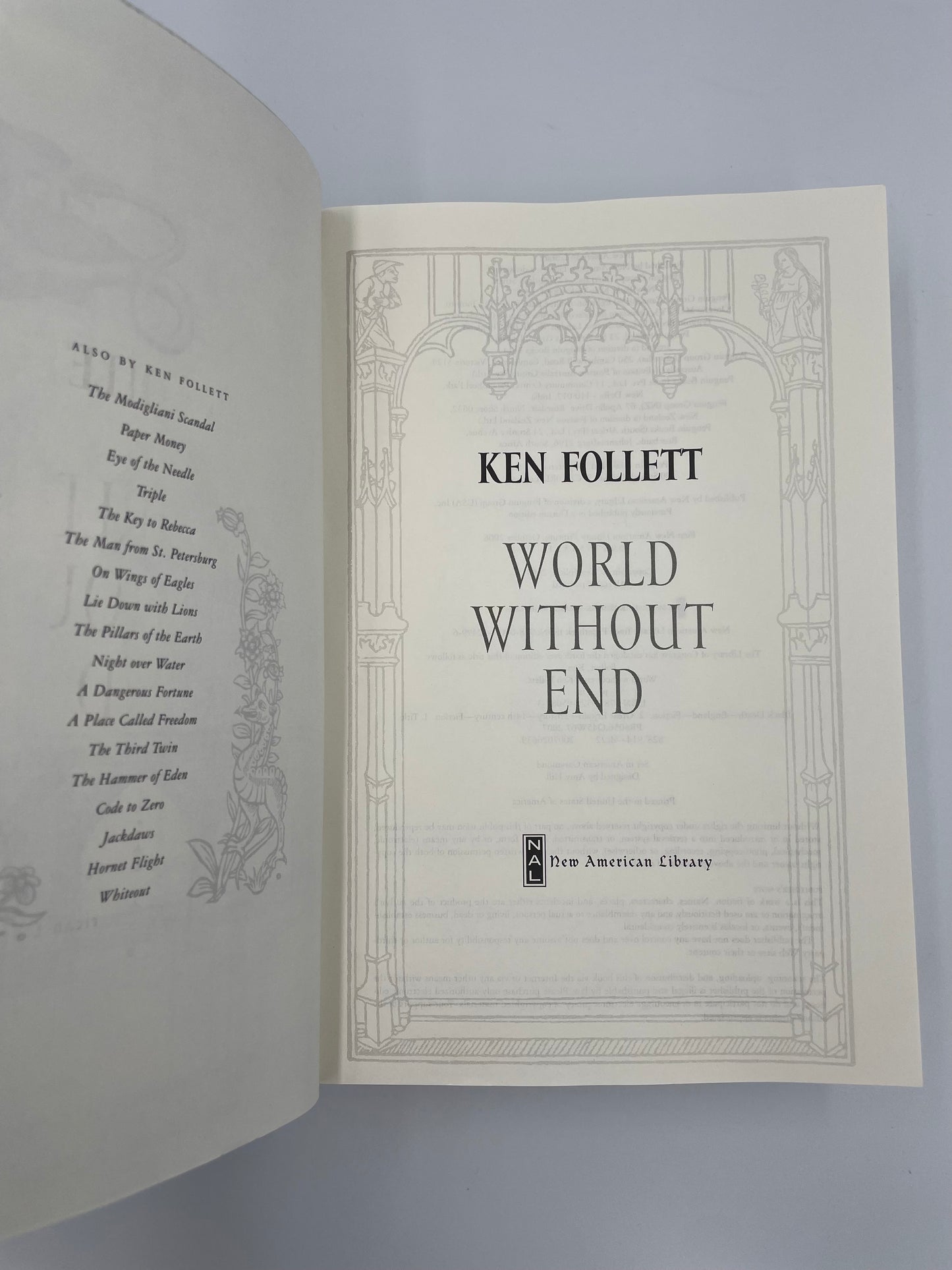 Title page of ‘World Without End’ by Ken Follett