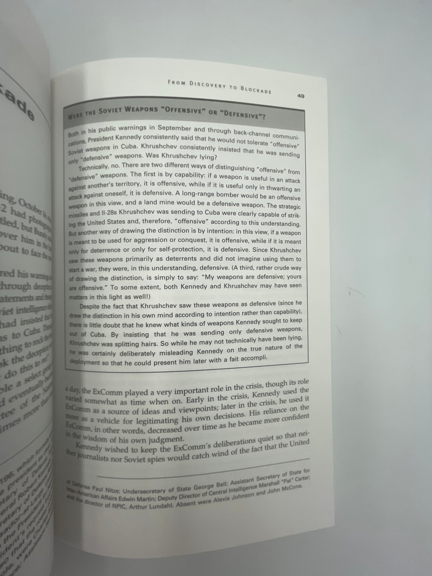 Random page 49 from ‘The Cuban Missile Crisis: A Concise History’.