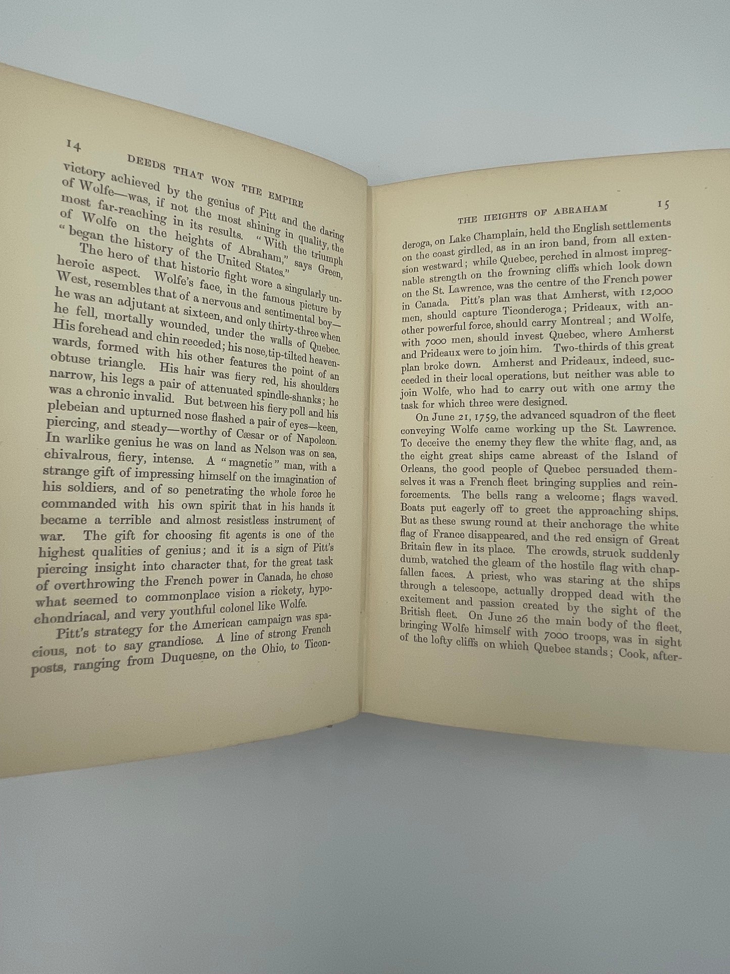 Random pages 14 and 15 from ‘Deeds That Won The Empire’ by W.H.Fitchett