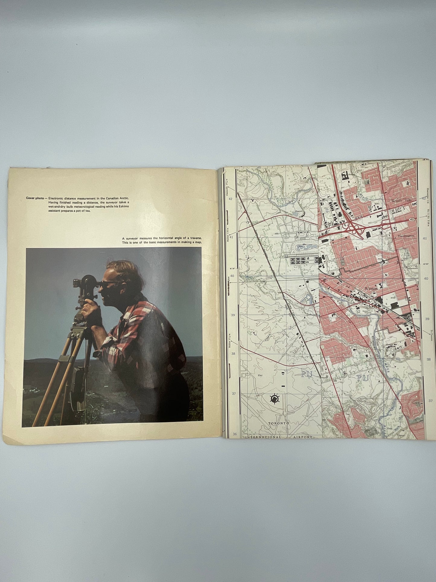 Inside front cover of “Every Square Inch by L.M. Sebert. with map attachment.
