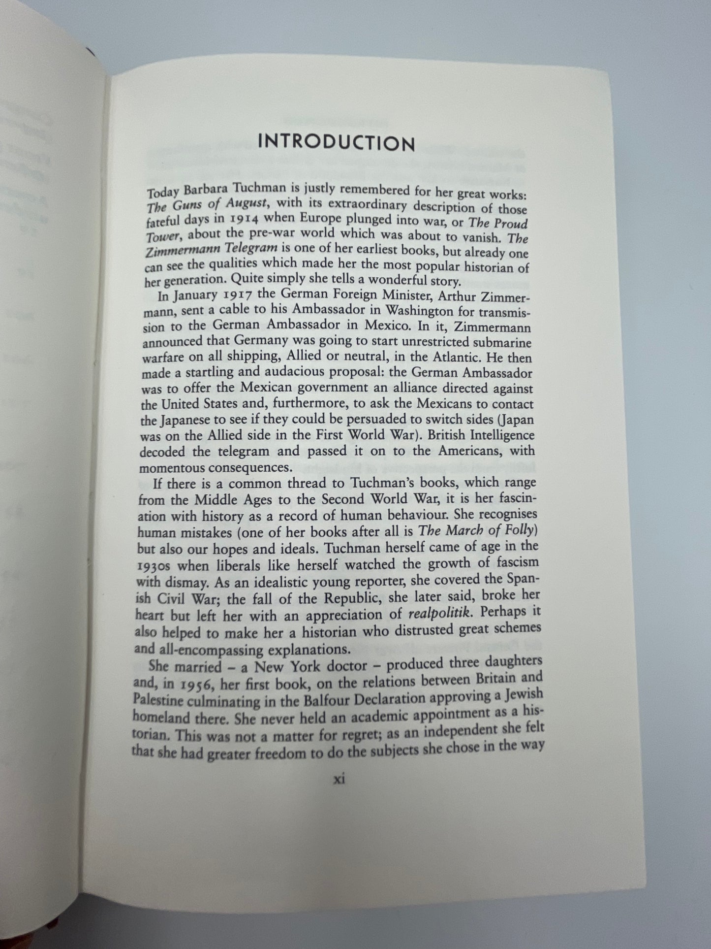 The Zimmermann Telegram by Barbara Tuchman