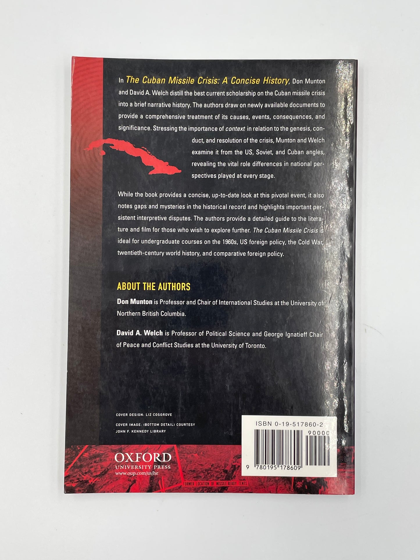Back cover of ‘The Cuban Missile Crisis: A Concise History’