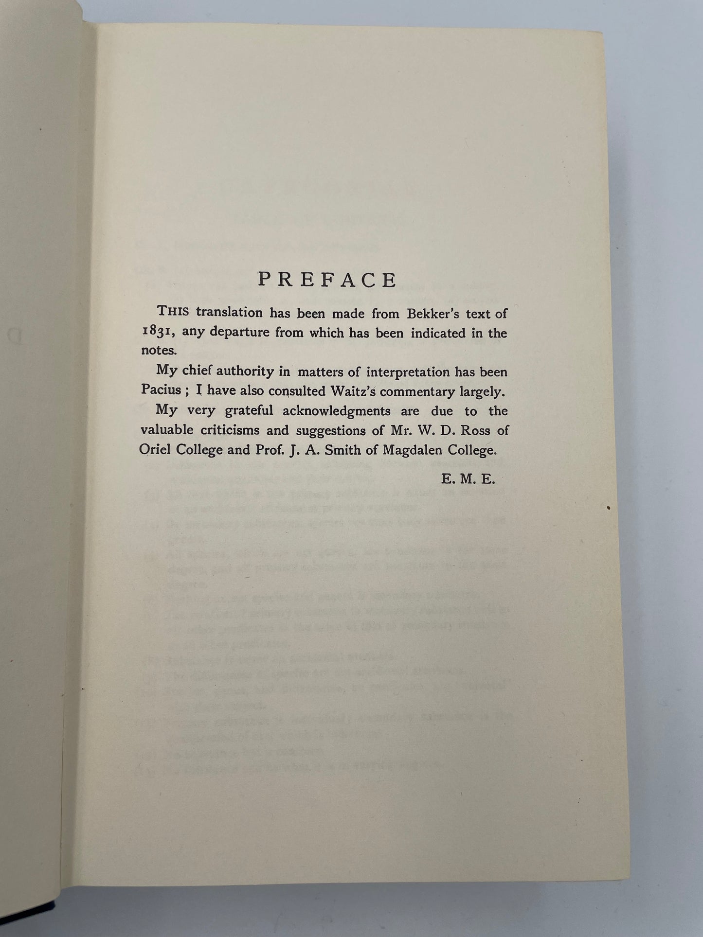 The Works of Aristotle Translated into English (6 Volumes) 1971