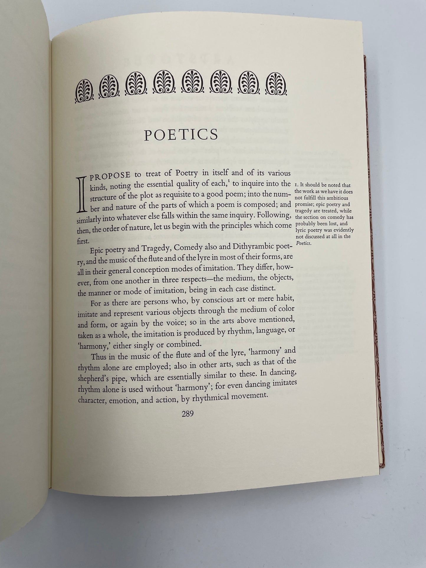 Politics & Poetics. By Aristotle (Translated by Benjamin Jowett and B.H. Butcher. Illustrations by Leonard Baskin)