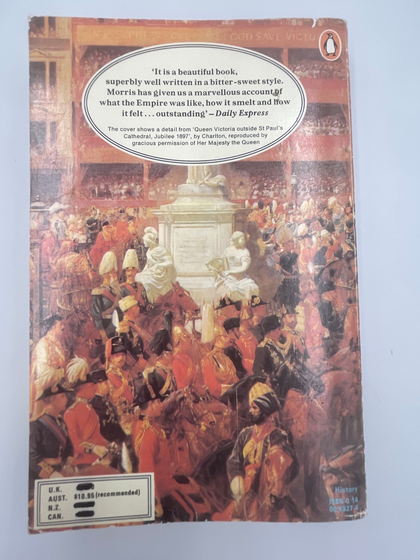 Back cover of ‘Pax Britannica’.