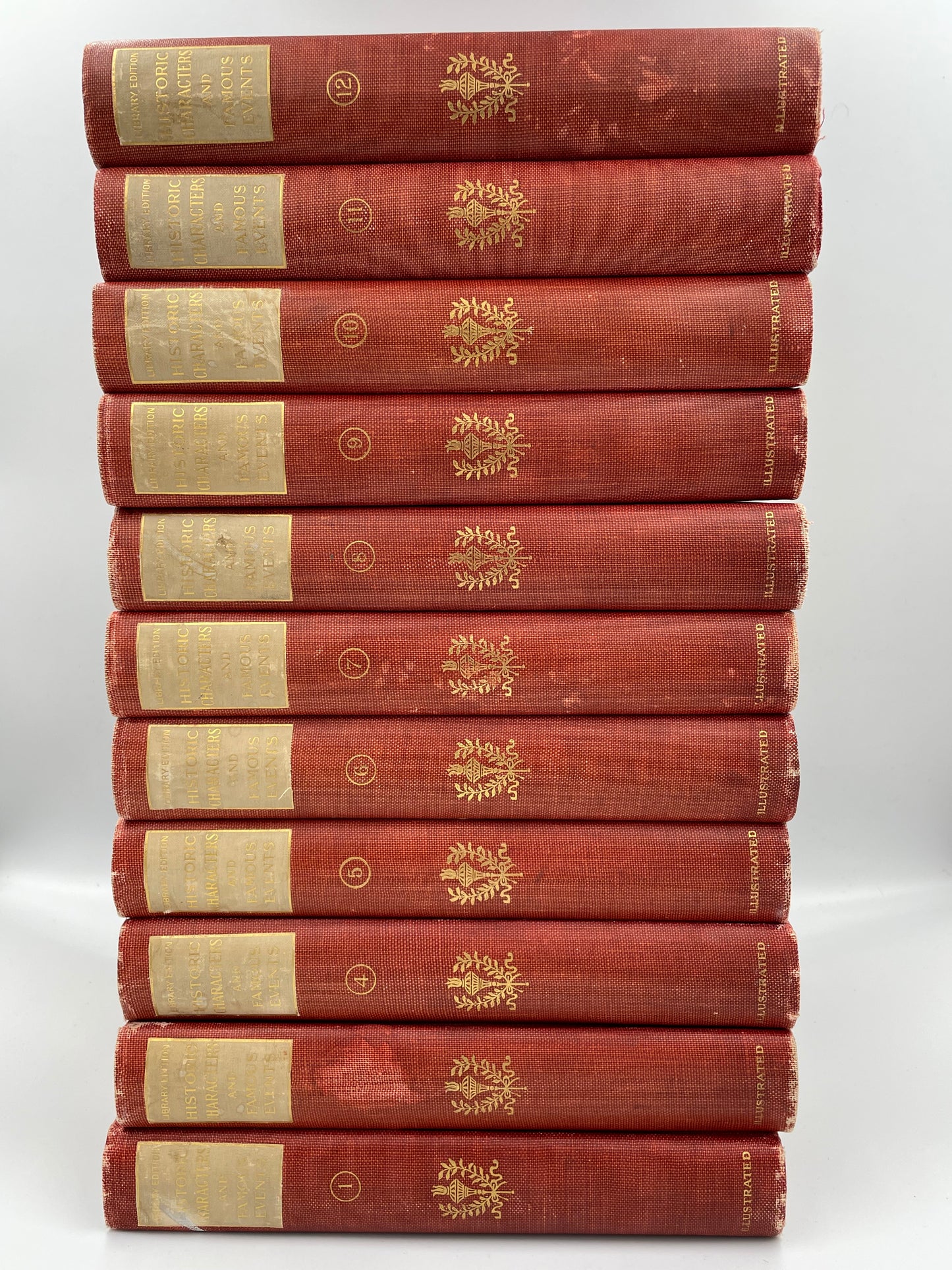 The Library Edition of Historic Characters and Famous Events (11 Volume set)