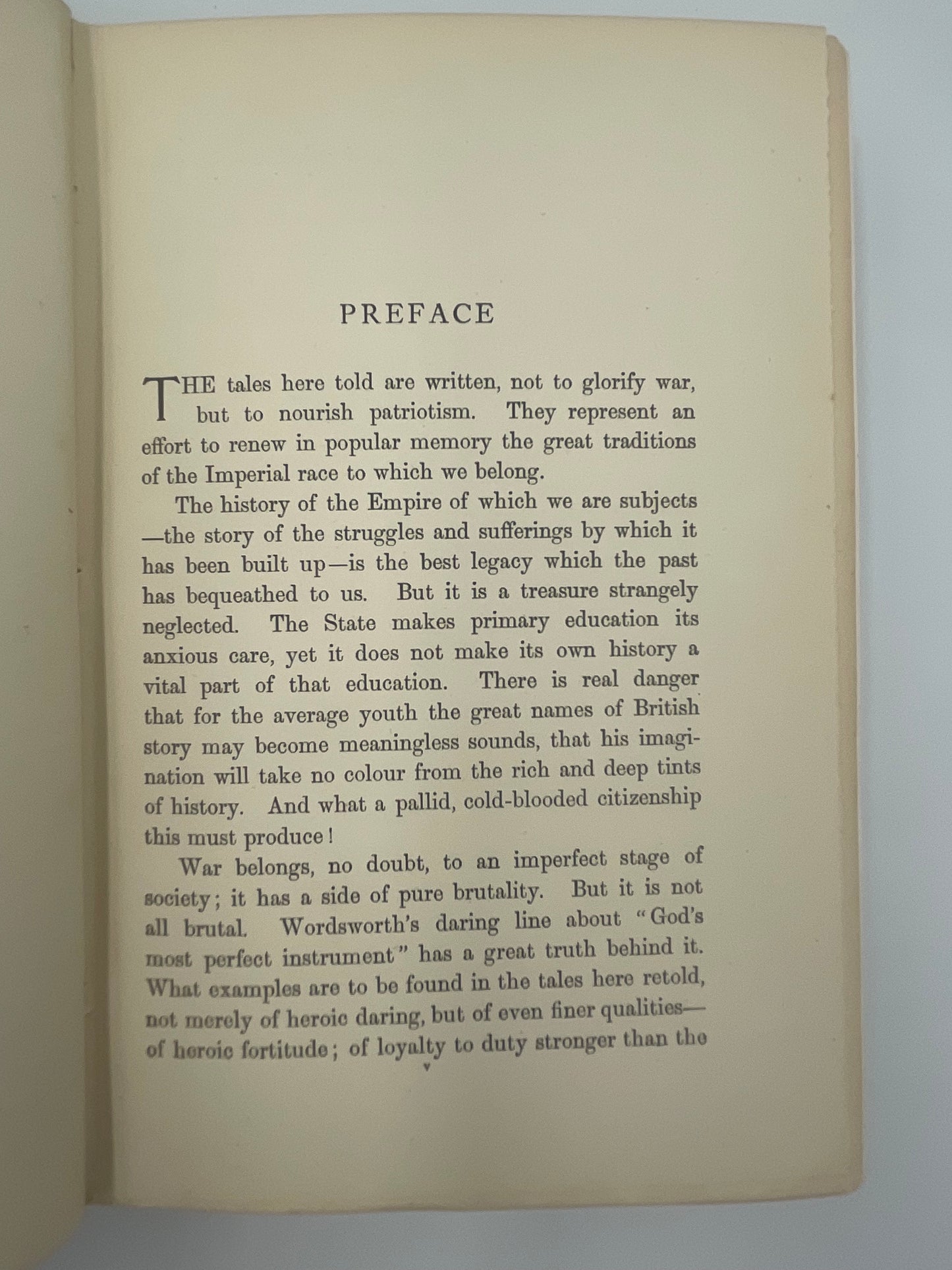 Preface page from ‘Deeds That Won The Empire’ by W.H.Fitchett