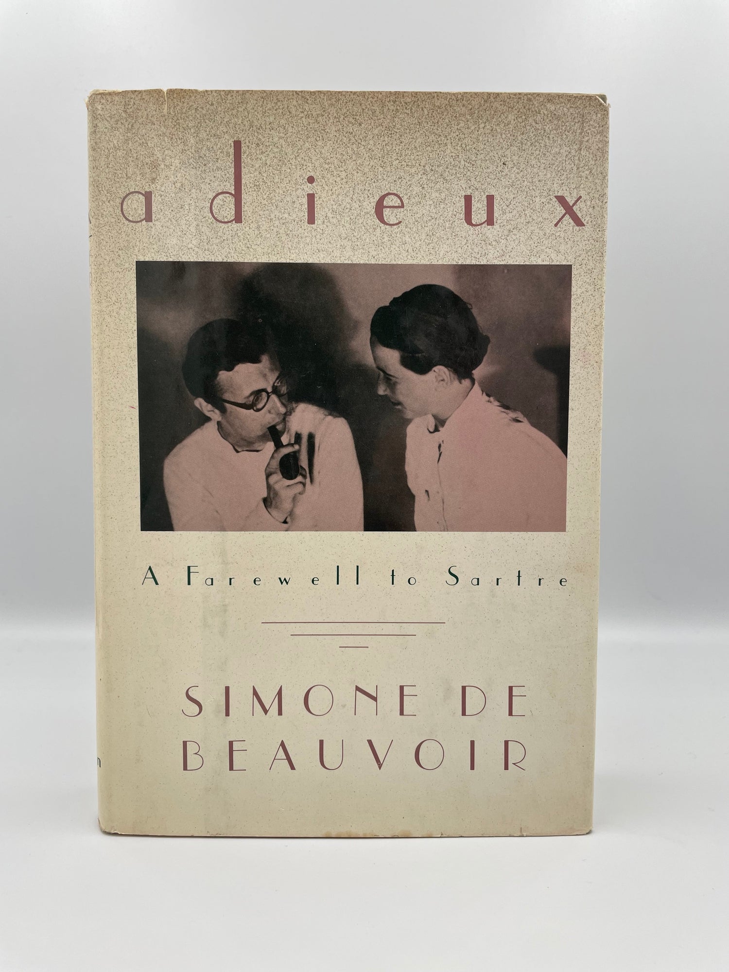 Book cover of 'Adieux: A Farewell to Sartre' by Simone de Beauvoir.