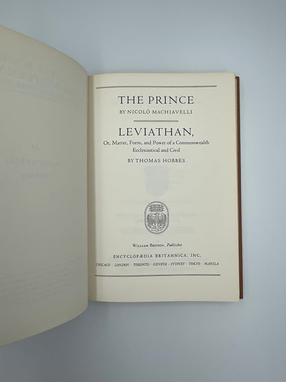 Tiitle page of "Machiavelli. Hobbes."(Britannica) 