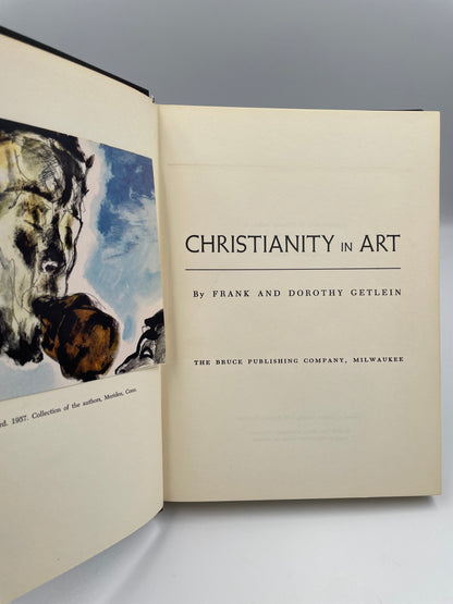Title page of 'Christianity in Art' by Frank and Dorothy Getlein.