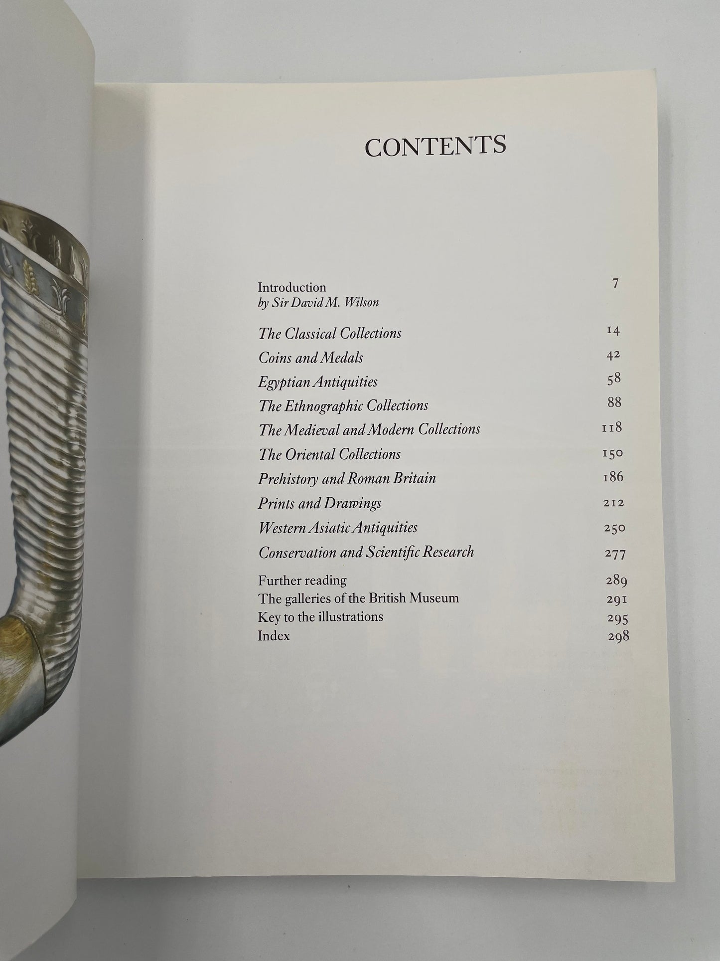 Contents page of The Collections of the British Museum
