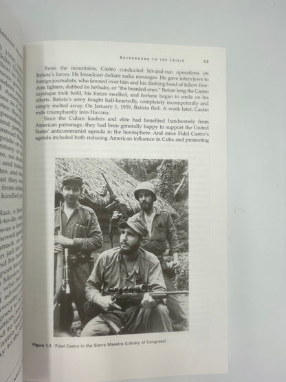 Random page 13 with picture of Fidel Castro in the Sierra Maestra from ‘The Cuban Missile Crisis: A Concise History’.