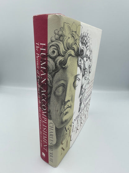 Book spine view of "Human Accomplishment: The Pursuit of Excellence in the Arts and Sciences, 800 B.C. to 1950" by Charles Murray