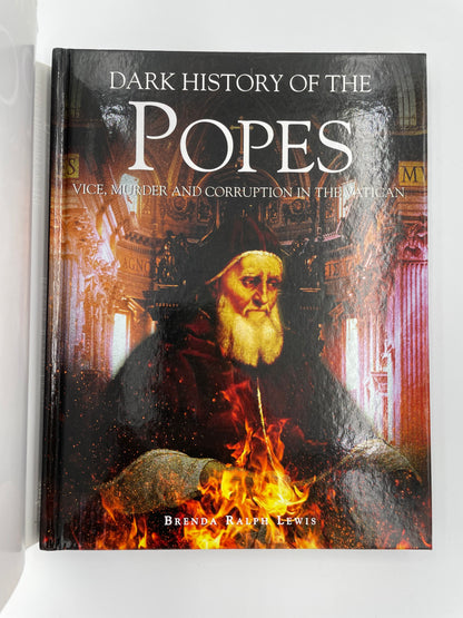 Book cover without dust jacket of "Dark History of the Popes" by Brenda Ralph Lewis