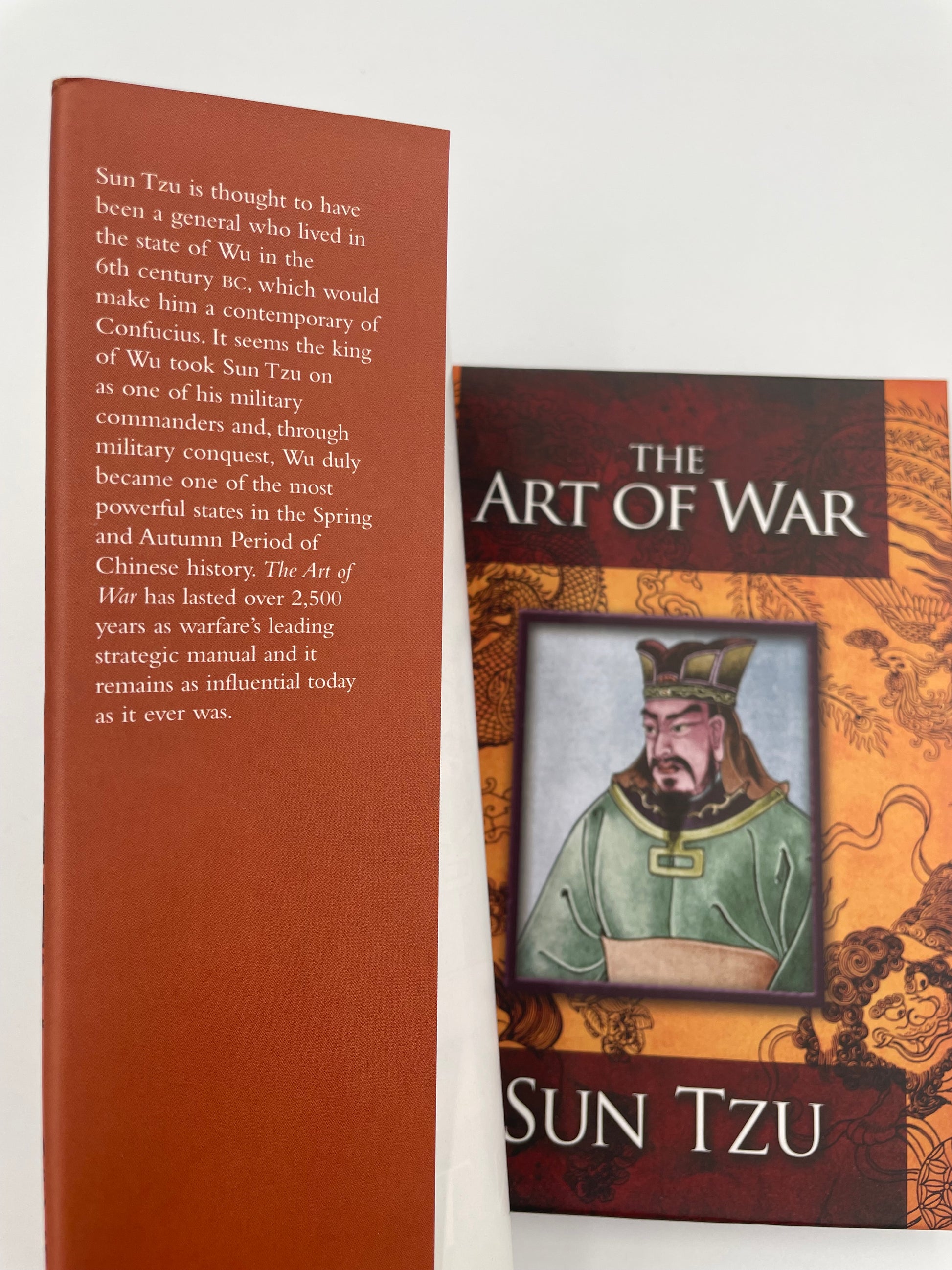 Book jacket and cover of ‘ The Art of War’ by Sun Tzu