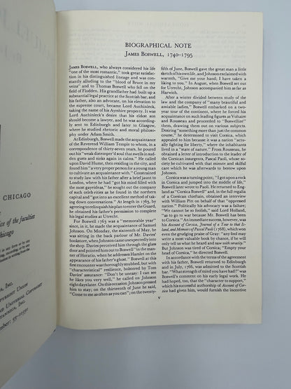 Boswell (Britannica: Great Books of the Western World) Life of Samuel Johnson, LL.D.