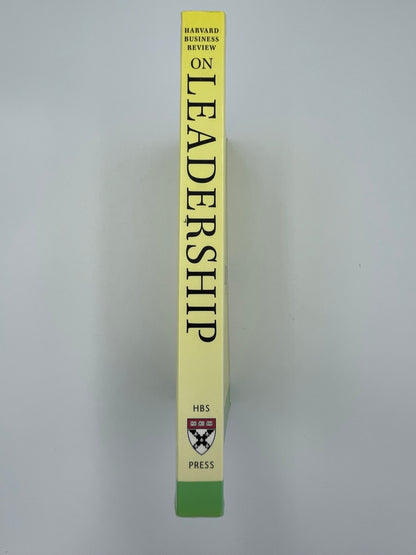 Book spine view of "Harvard Business Review on Leadership".