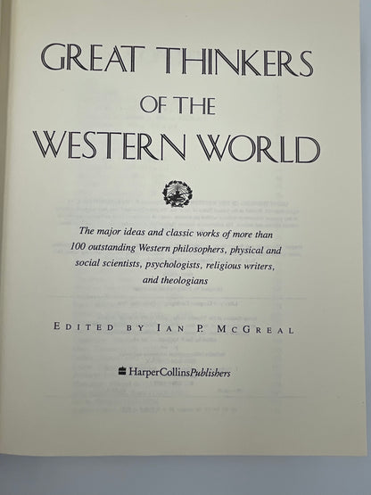 Great Thinkers of the Western World (Edited by Ian P.McGreal)