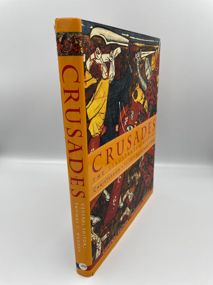 Book spine of "Crusades. The illustrated History". Editor: T. F. Madden