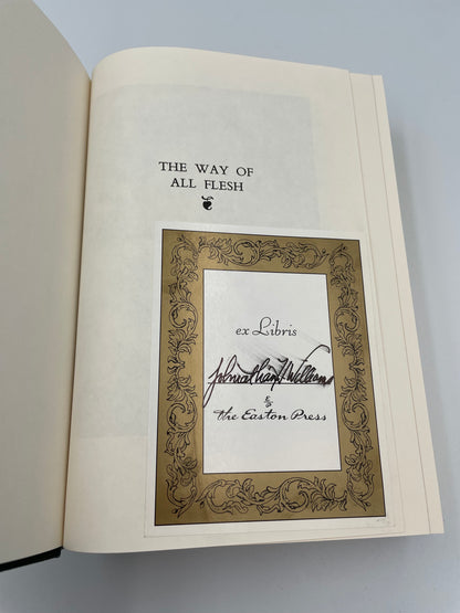 Ex Libris sticker on page of "The way of All Flesh" by Samuel Butler 