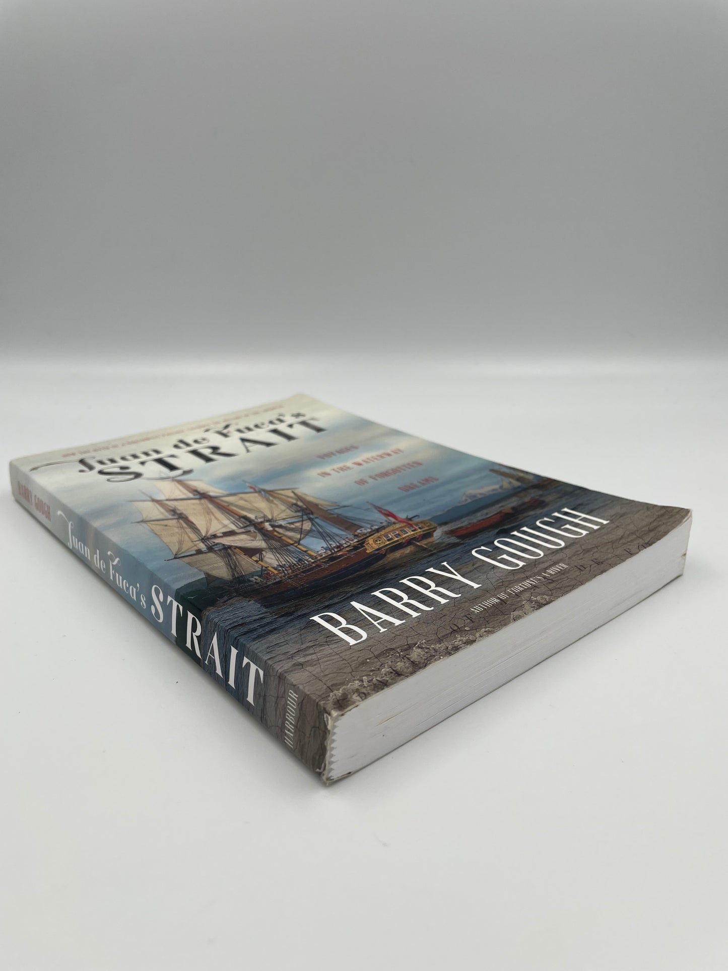 Book spine view of ‘Juan de Fuca's Strait’ by Barry Gough