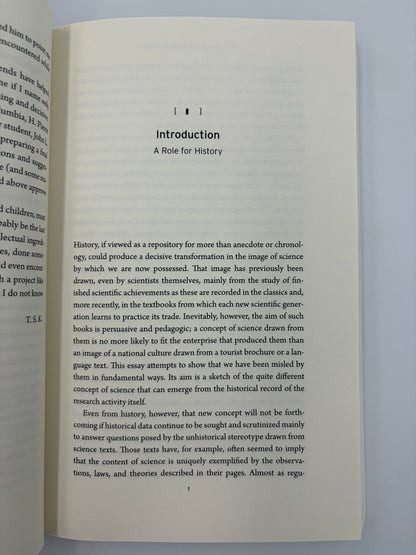 Introduction page from 'The Structure of Scientific Revolutions' by Thomas S. Kuhn.