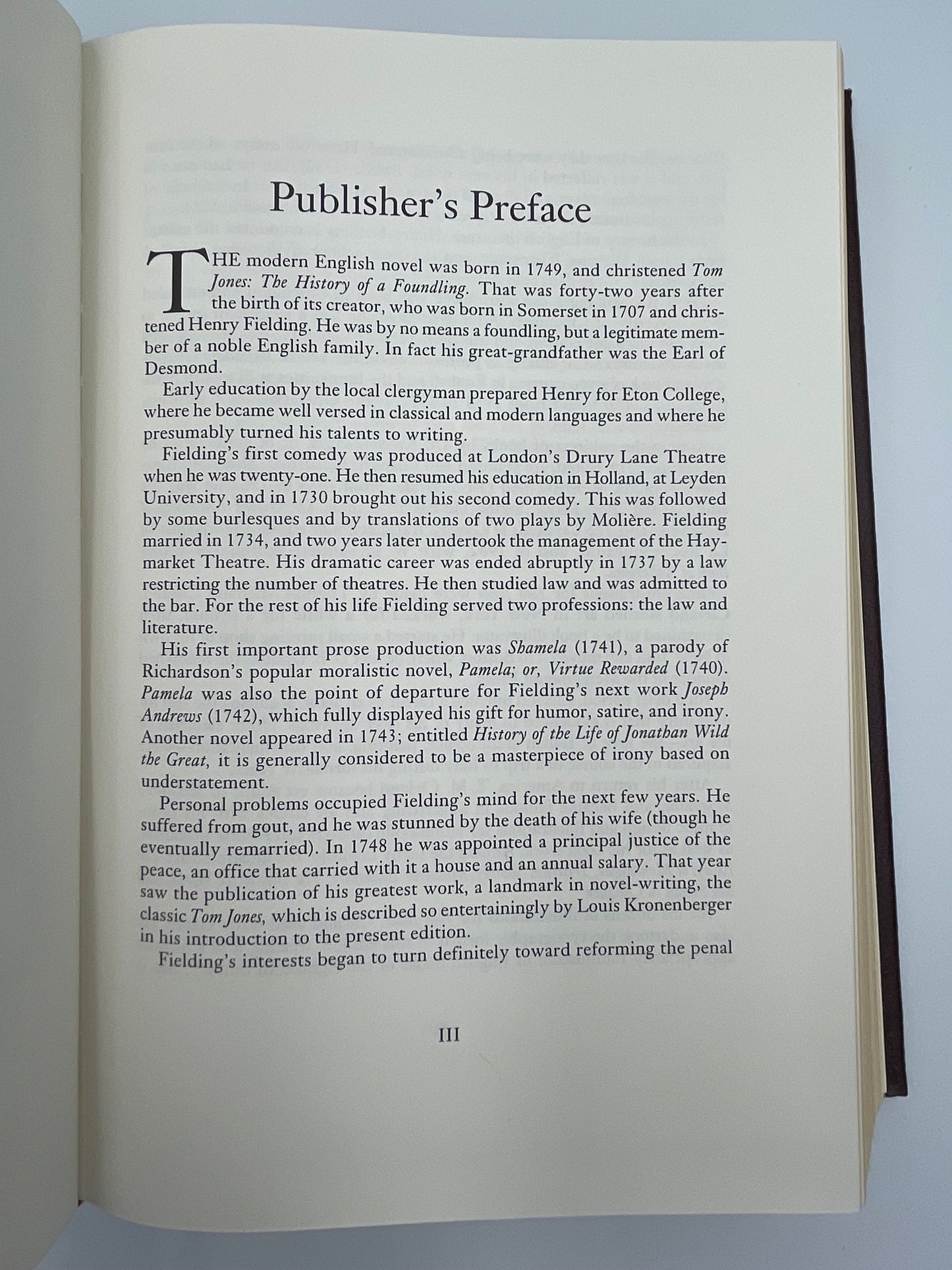 The History of Tom Jones. A foundling. By Henry Fielding (Collector's Edition).