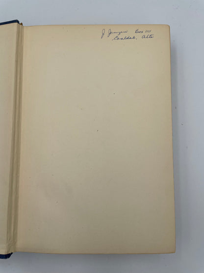 Inside cover page with owner's signature from "The Great Events by Famous Historians" 1905 Edition (Volumes 1 to 18) 