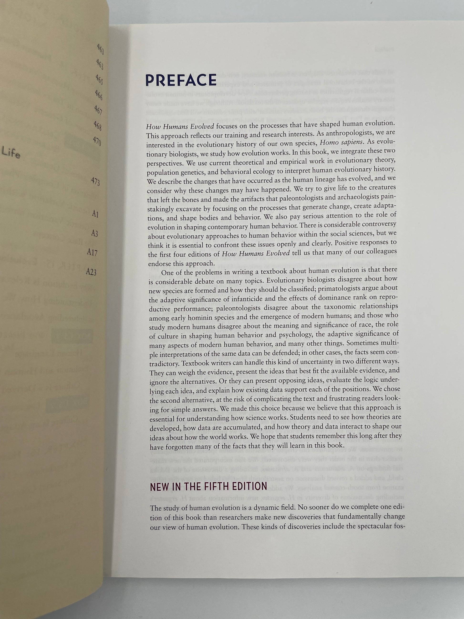 Preface page of ‘How Humans Evolved’ by Robert Boyd & Joan B. Silk.